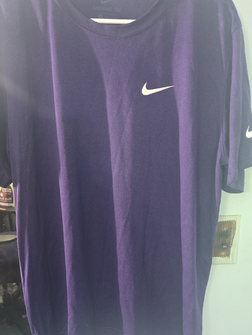 Nike Men's Purple Short Sleeve Swoosh Tee